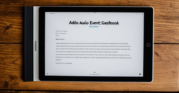 Ajoutez une touche interactive à votre événement avec un livre d'or audio